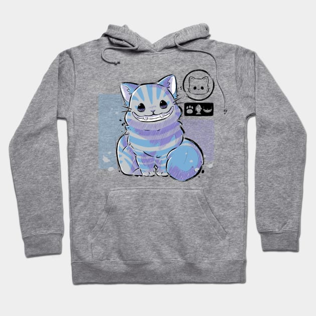 Cute Cheshire Cat Hoodie by xMorfina